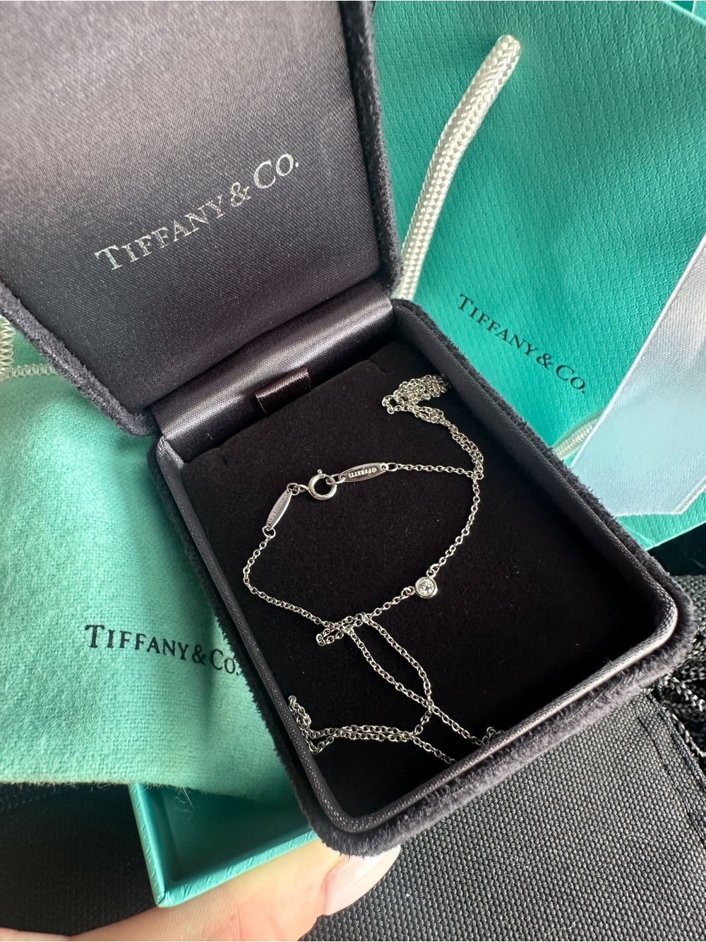 Tiffany & Co. Elsa Peretti Diamonds by the Yard Platinum Necklace